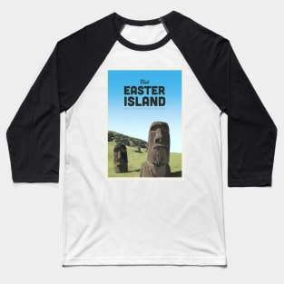 Visit Easter Island Baseball T-Shirt